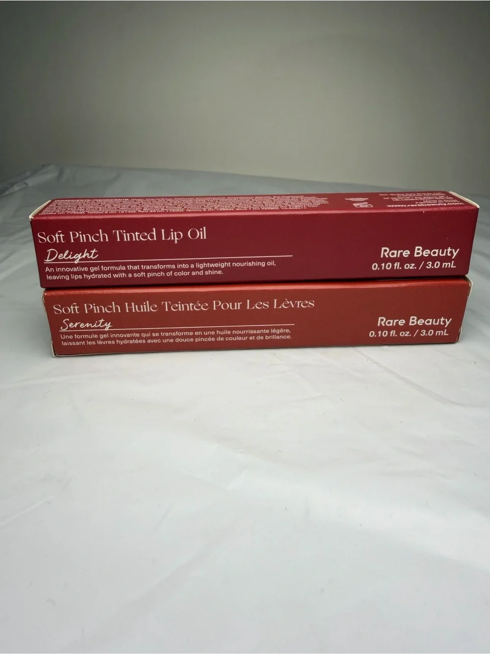 Rare Beauty Soft Pinch Tinted Lip Oil - Delight & Serenity (Deep Rose Shades)